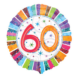 Birthday 60. Számos lufi (46 cm, fólia)