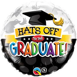 Hats Off To The Graduate! Ballagási lufi (46 cm, fólia)